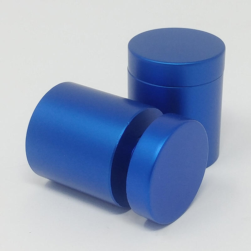 Blue Threaded Standoffs –  ∅ 25mm (1″) Projection 25mm (1″) 