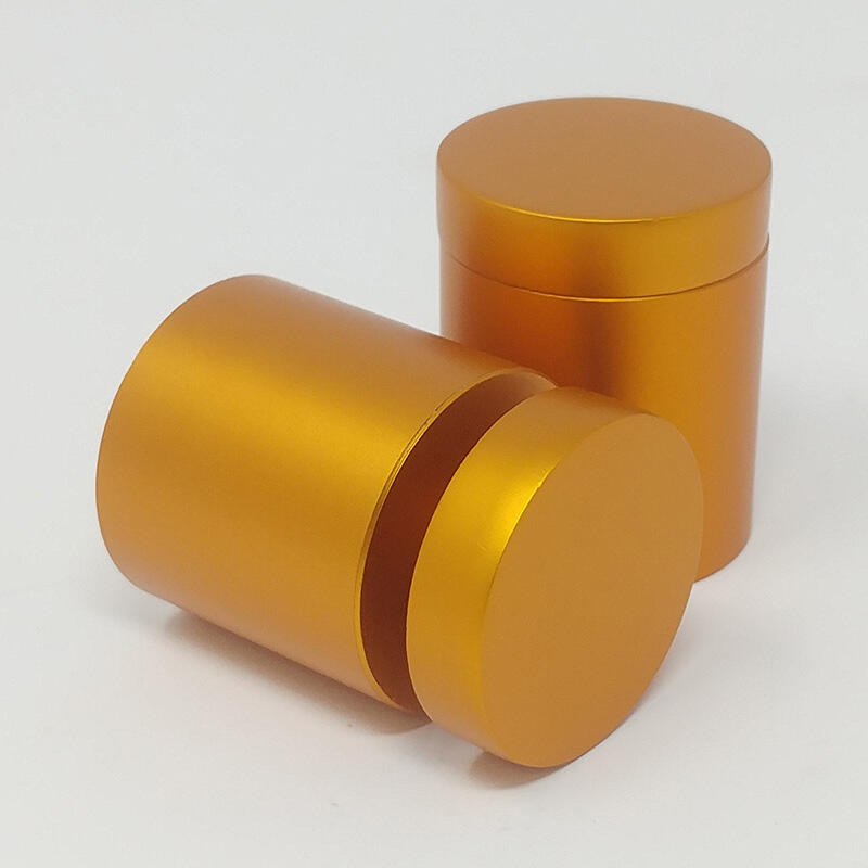 Copper Satin Threaded Standoffs –  ∅ 25mm (1″) Projection 25mm (1″) 