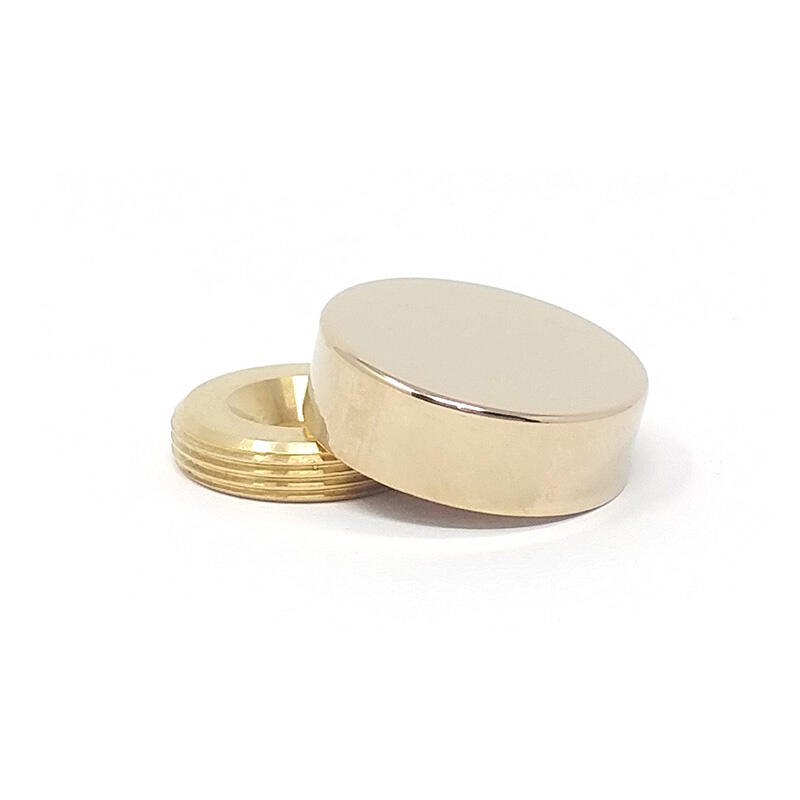 Brass Plated Screw Cover Caps – ∅ 13mm (1/2”) (Gold)