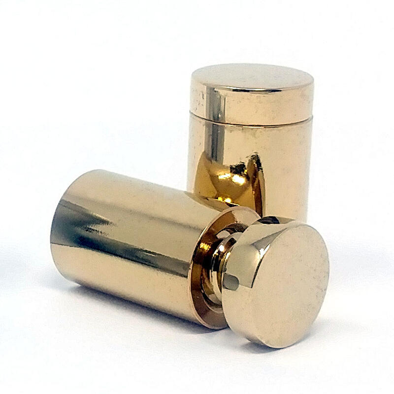 Plated Brass Threaded Standoffs – ∅ 13mm (1/2″) Projection 19mm (3/4″)