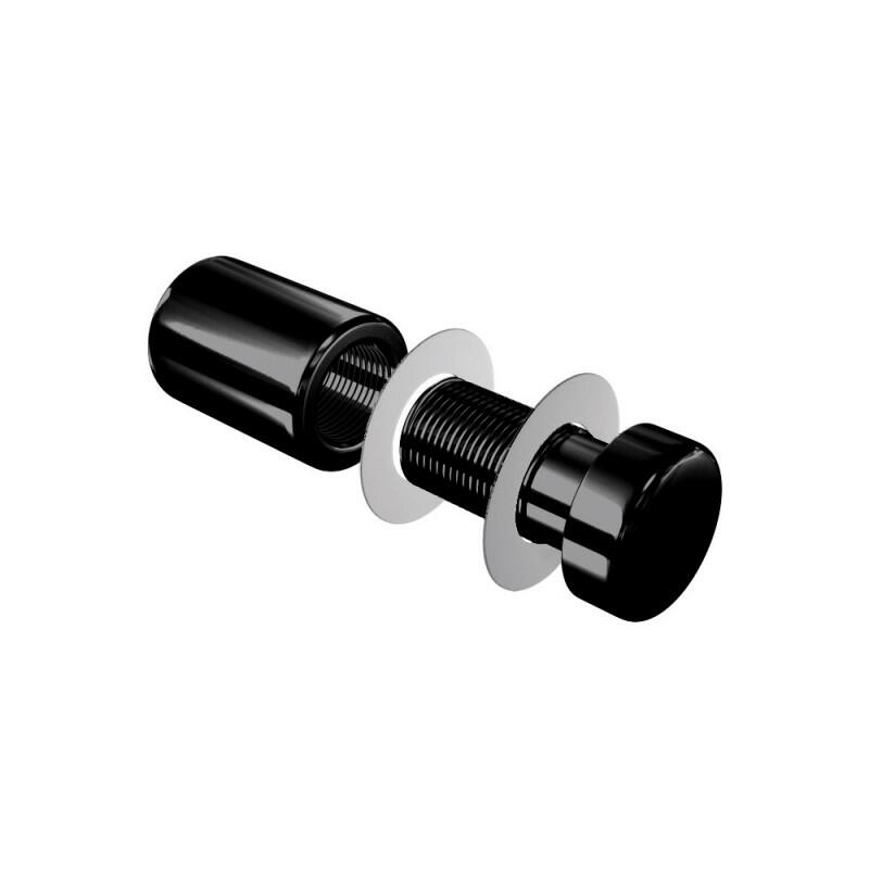 Glossy Black Threaded Standoffs – ∅ 13mm (1/2″) Projection 17mm (1/16″) 