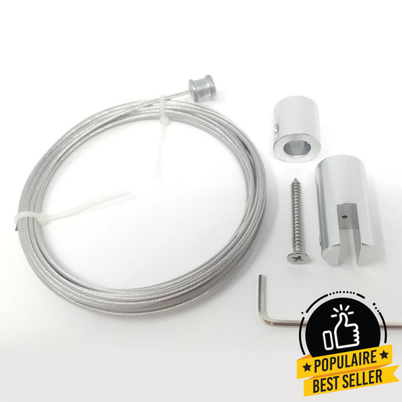 Cable Hanging Kit (2m) for panels up to 6mm (1/4'')