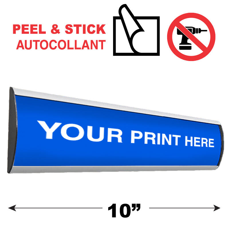 Peel and Stick Custom Aluminum Wall Sign - 10