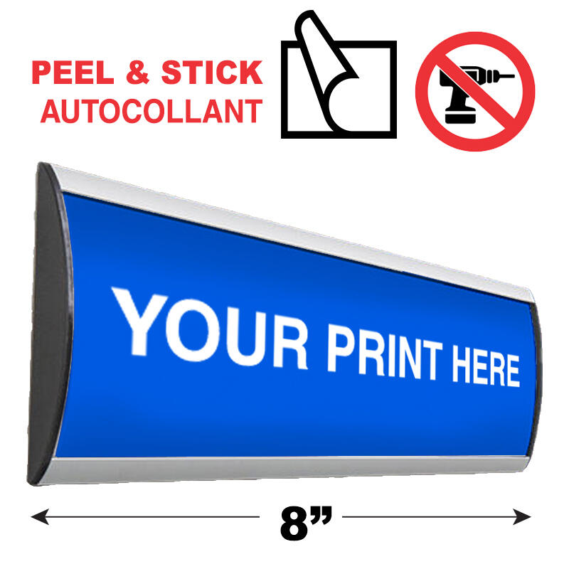 Peel and Stick Custom Aluminum Wall Sign - 8