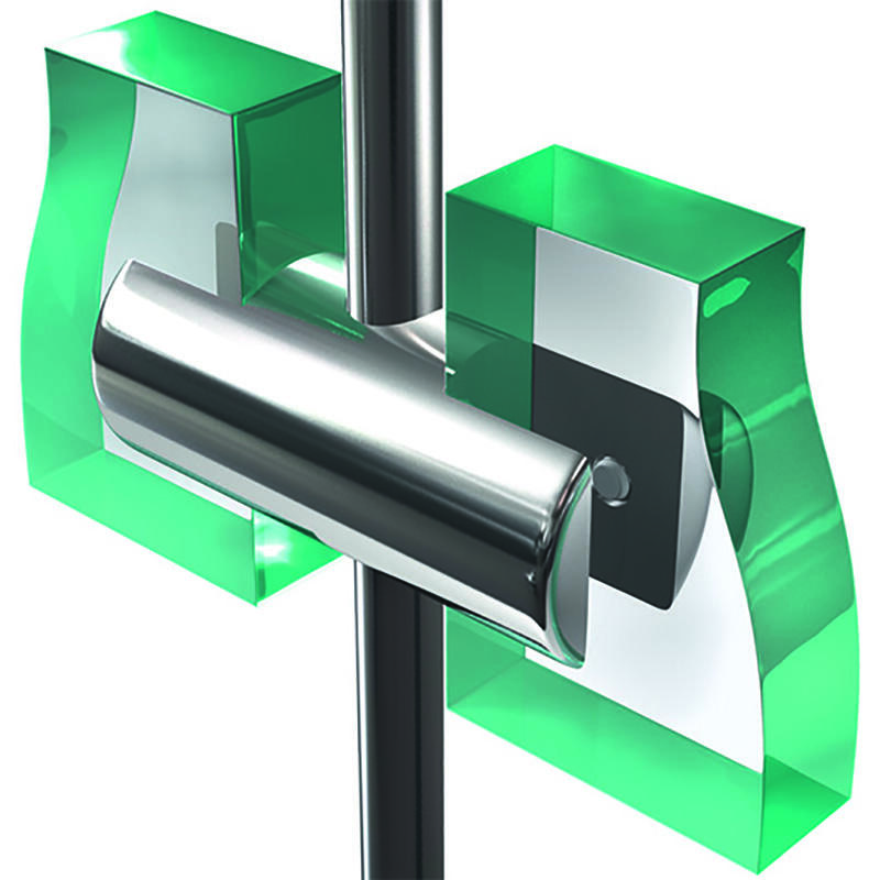 Vertical Double Panel Support for 6mm rods – Thickness up to 10mm (3/8”)
